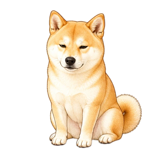 狗狗困困蜷睡动态表情